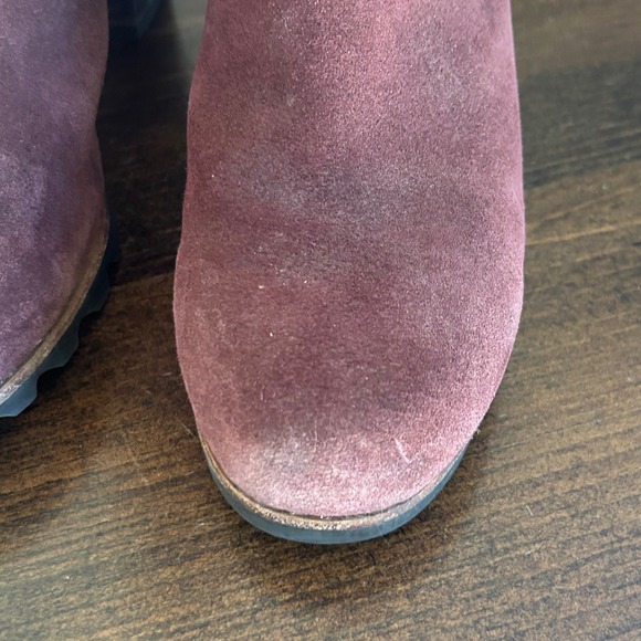 Sorel Farah Women's Mid Calf NL2681 Suede Leather Lace Up Heel Boots Size 8.5 - Picture 9 of 10